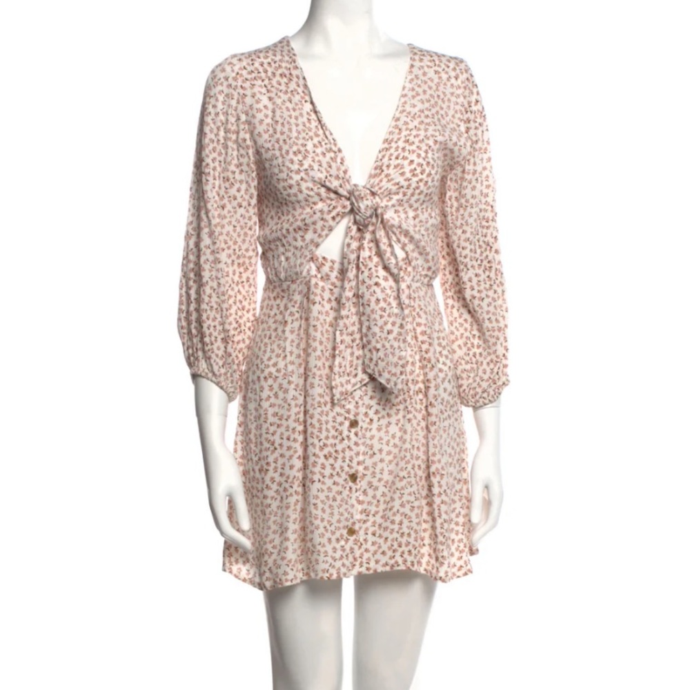 Faithfull the Brand Tie Front Dress